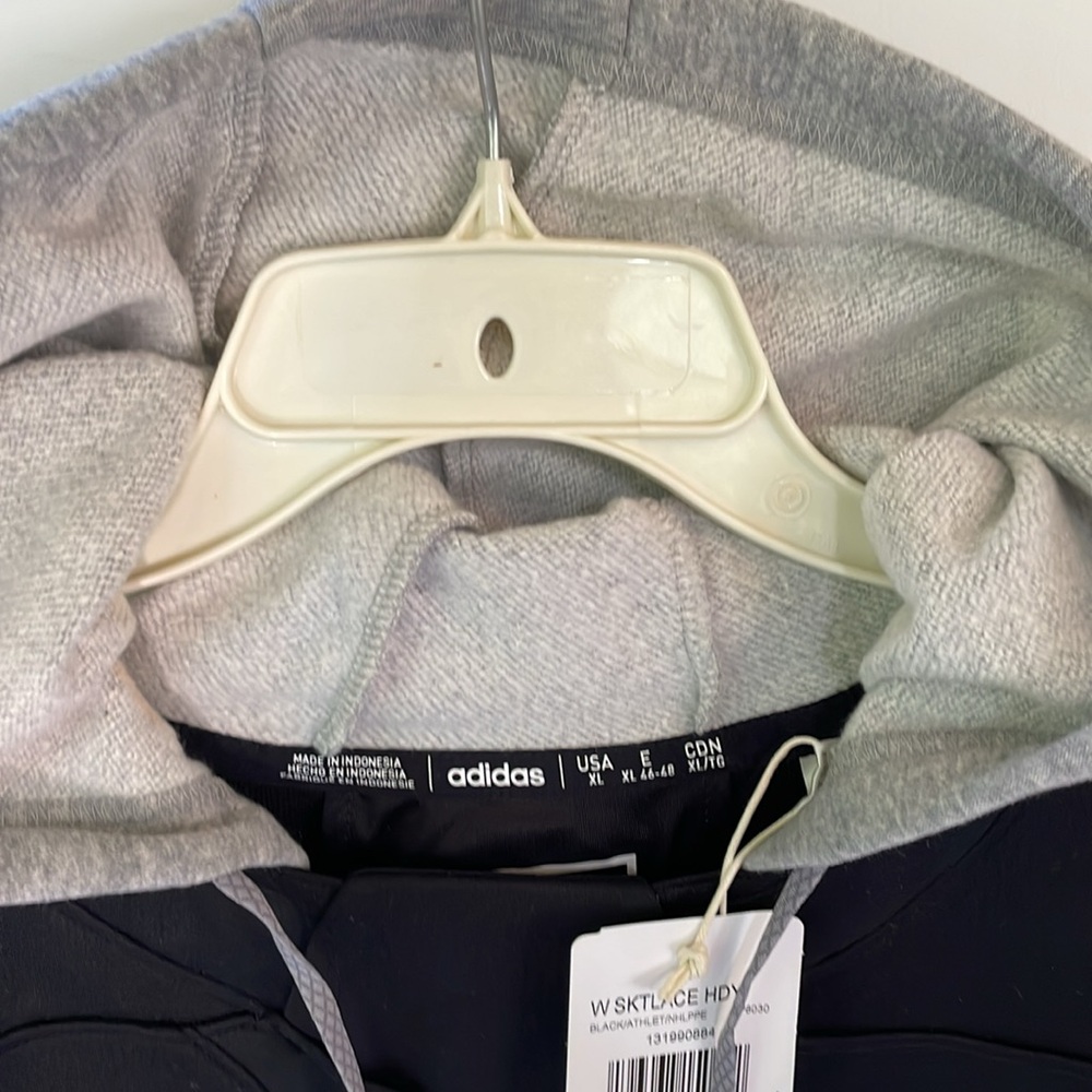 Adidas XL Pittsburgh Penguins Refresh Skate Lace Pullover Hoodie NWT Hockey - Picture 2 of 9
